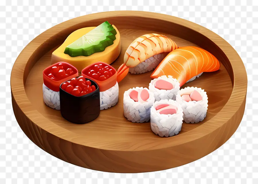 Sushi，Piring Sushi PNG