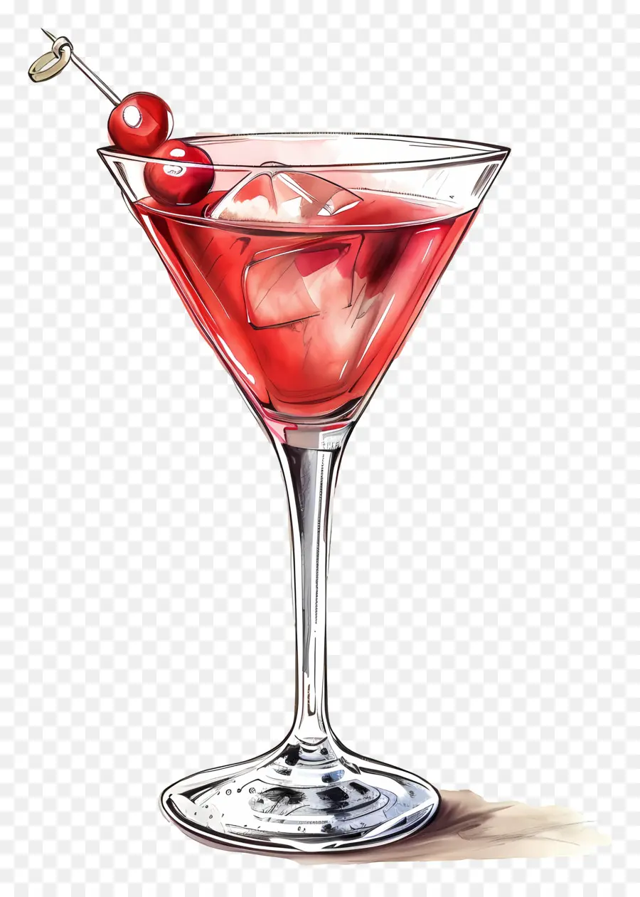 Koktail Martini，Gelas Martini PNG