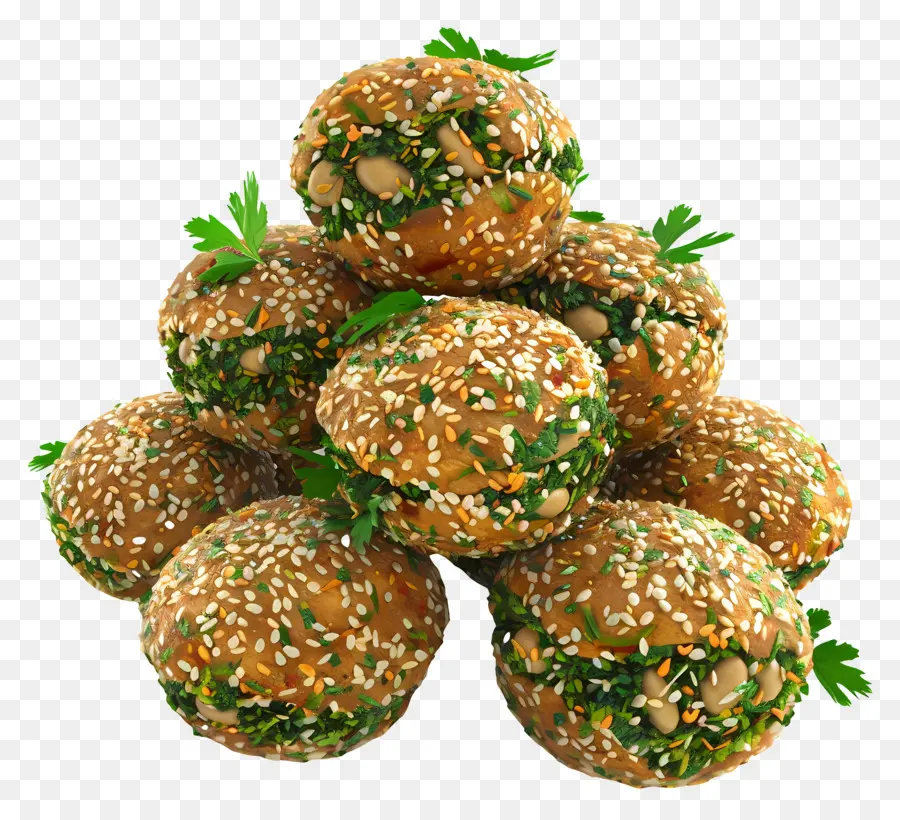 Falafel，Bola Wijen PNG