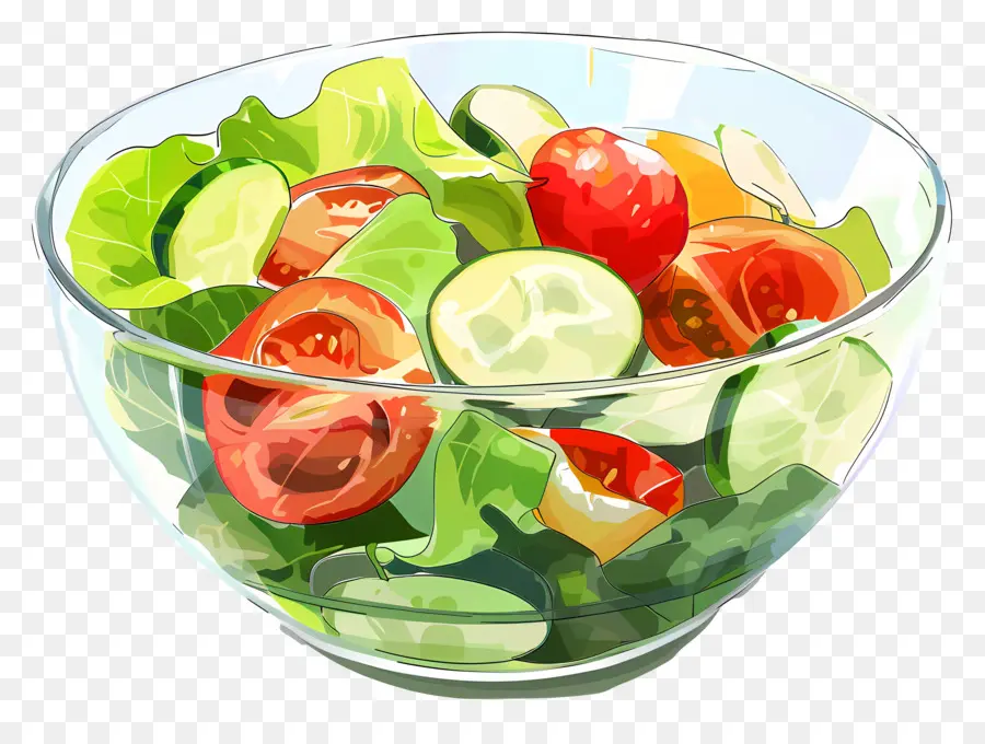 Semangkuk Salad，Salad PNG