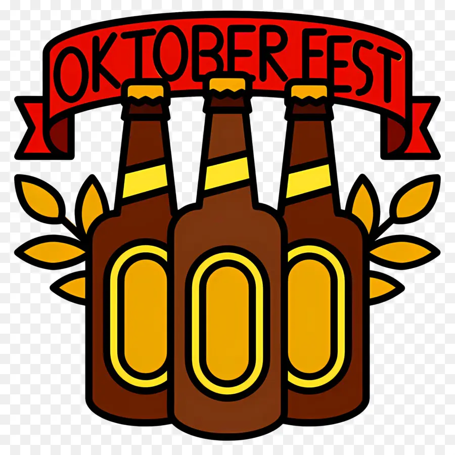 Oktoberfest，Botol Bir PNG