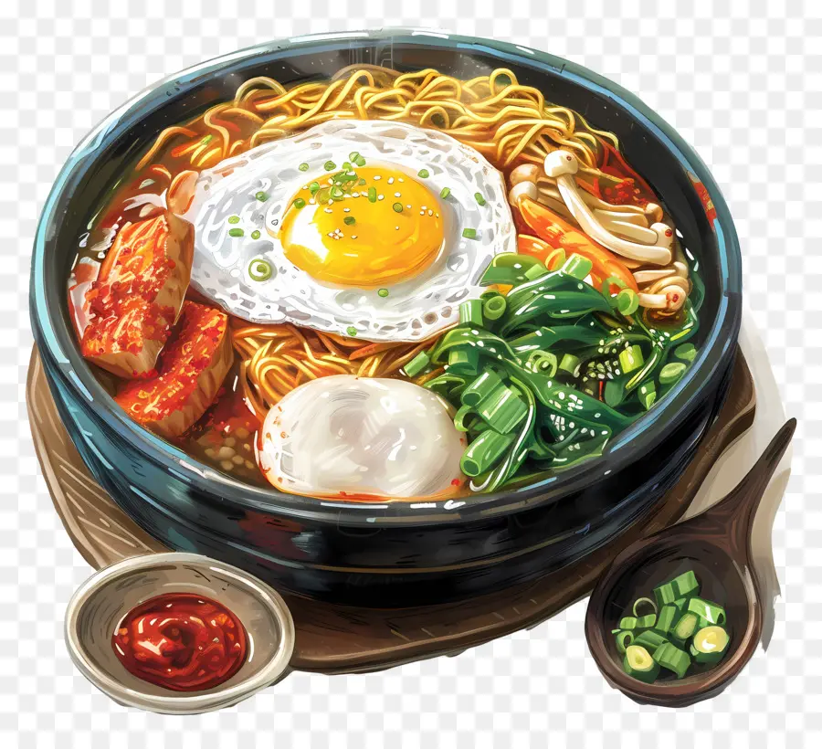 Makanan Korea，Ramen PNG