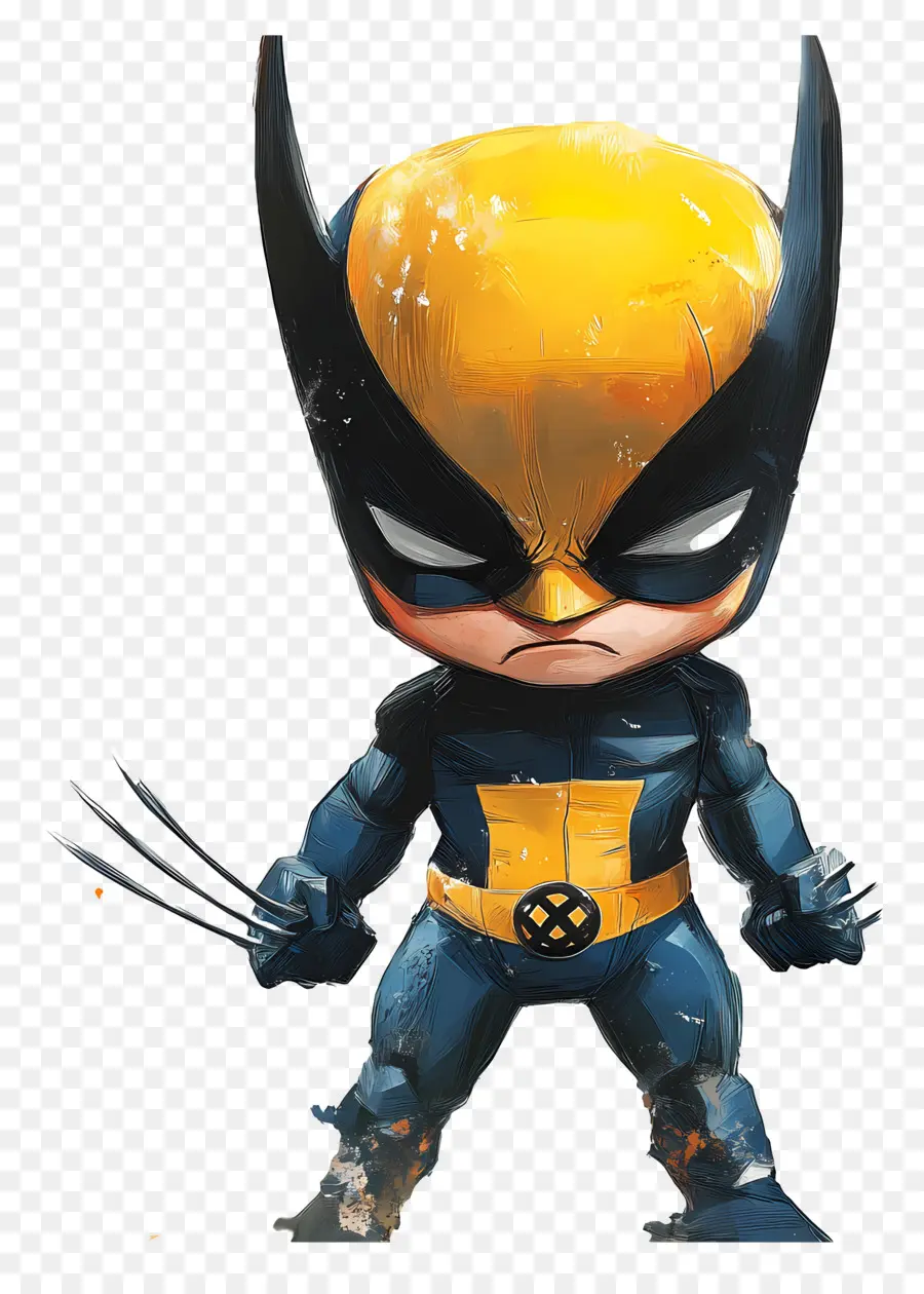 Serigala，Chibi Wolverine PNG