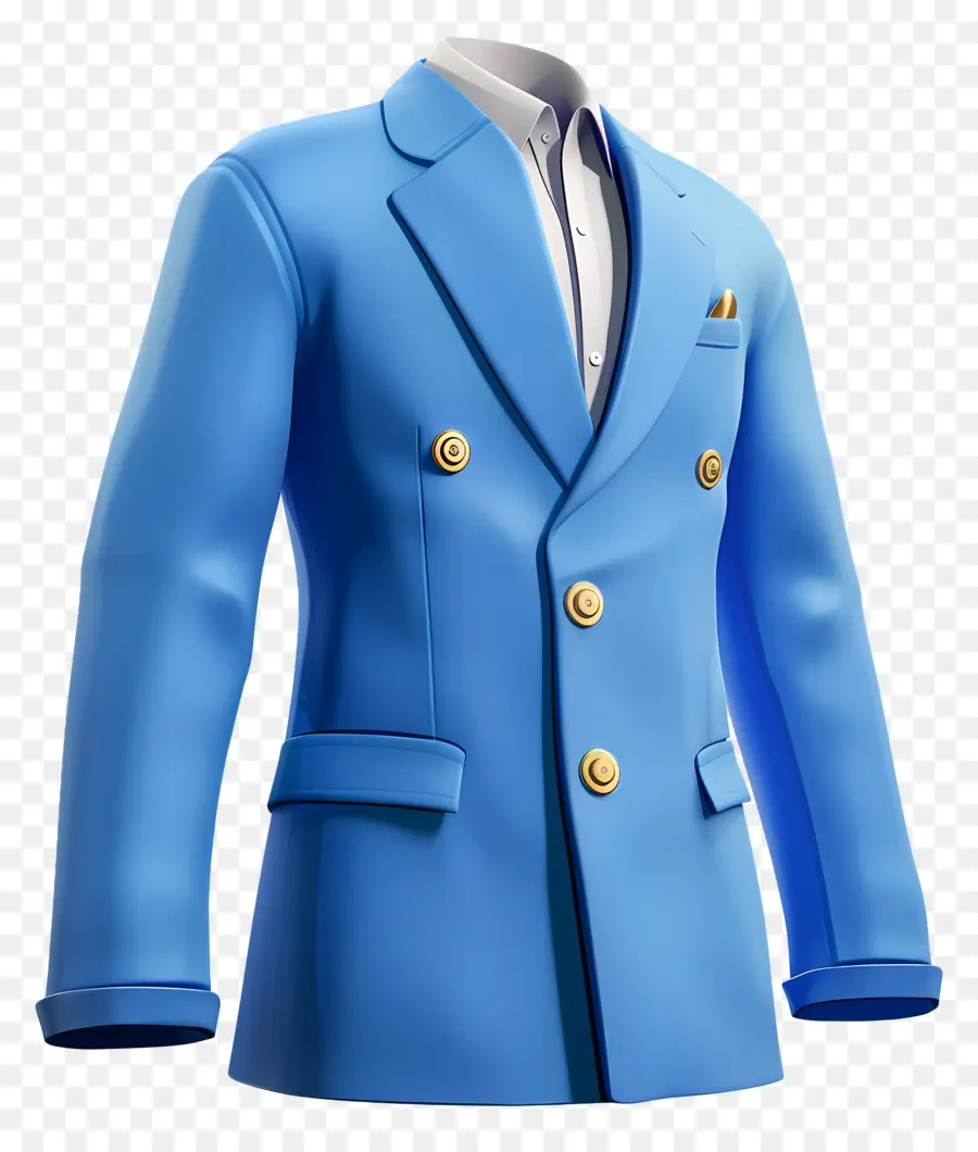 Blazer Biru，Jaket Biru PNG