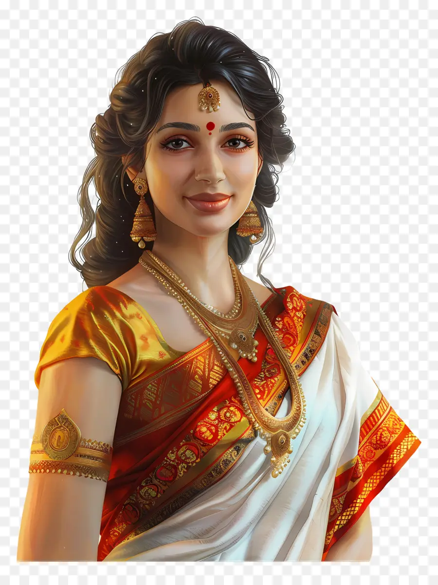 Wanita Dalam Saree，Wanita Berpakaian Tradisional PNG