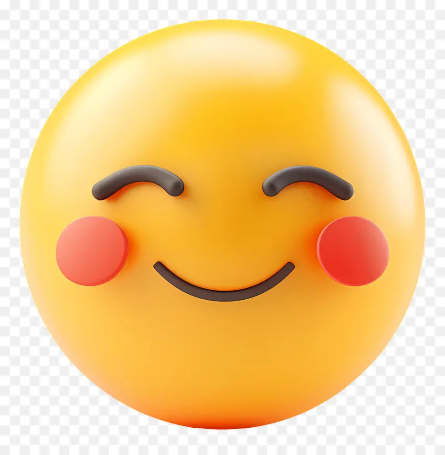 Emoji Senyum，Emoji Tersenyum PNG