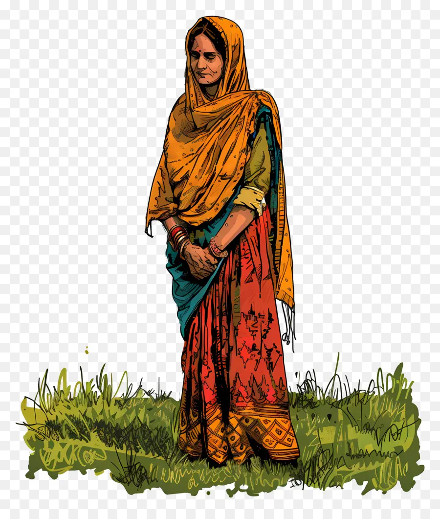 Wanita Punjabi India，Wanita Berpakaian Tradisional PNG