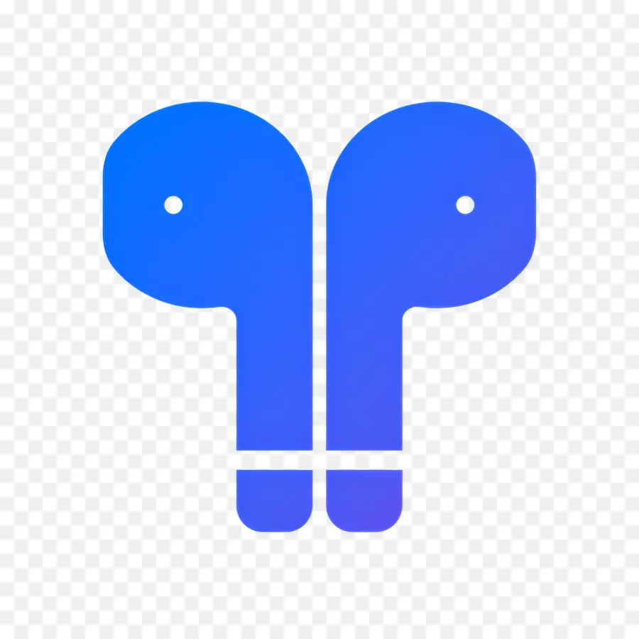 Airpod，Earbud Biru PNG