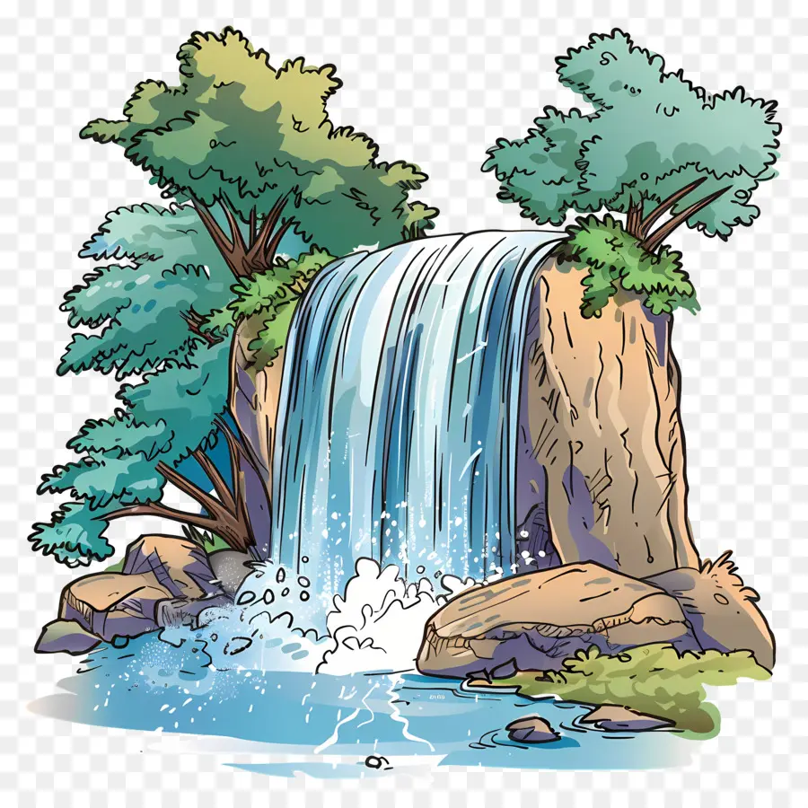 Air Terjun，Air PNG