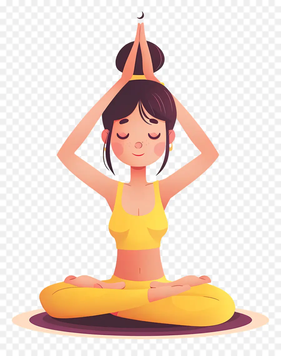 Wanita Melakukan Yoga，Gadis Yoga PNG