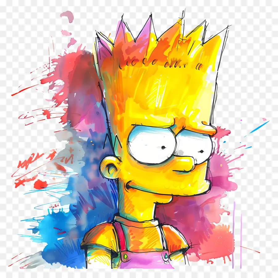 Bart Simpson，Bocah Kartun PNG