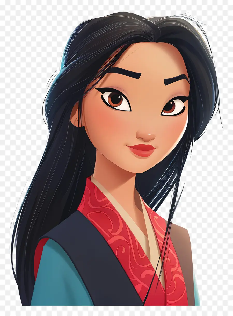 Putri Mulan，Gadis Animasi PNG