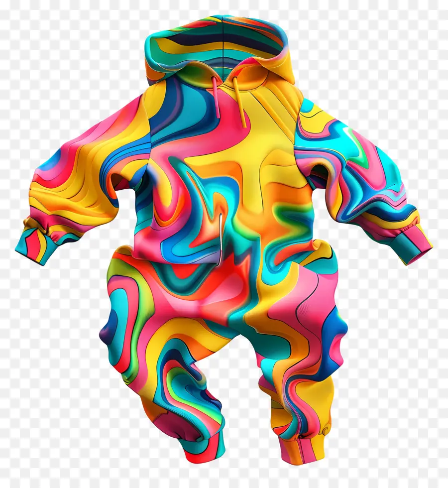 Baju Monyet，Hoodie Berwarna Warni PNG