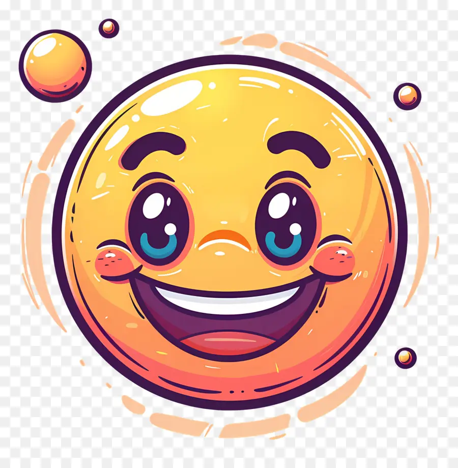 Emoji Senyum，Emoji Tersenyum PNG