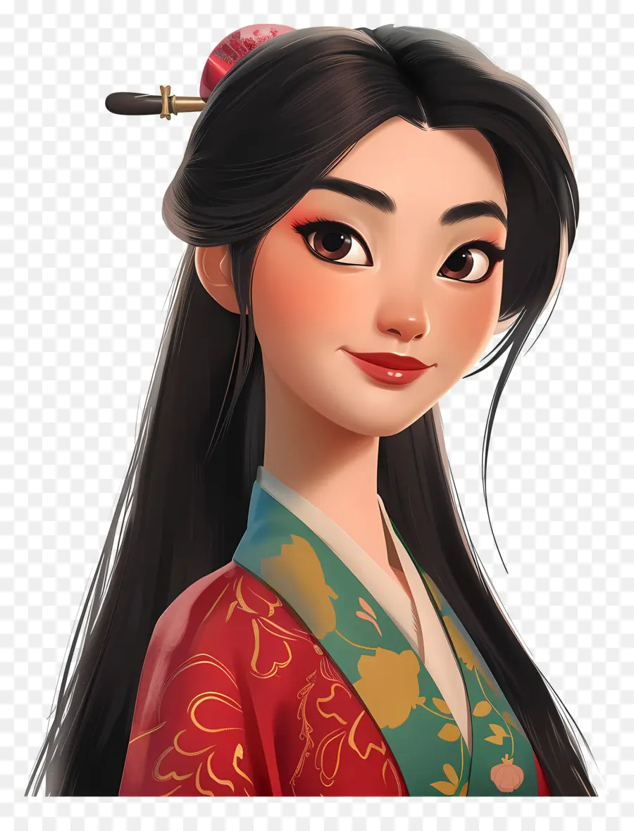 Putri Mulan，Wanita Berpakaian Tradisional PNG