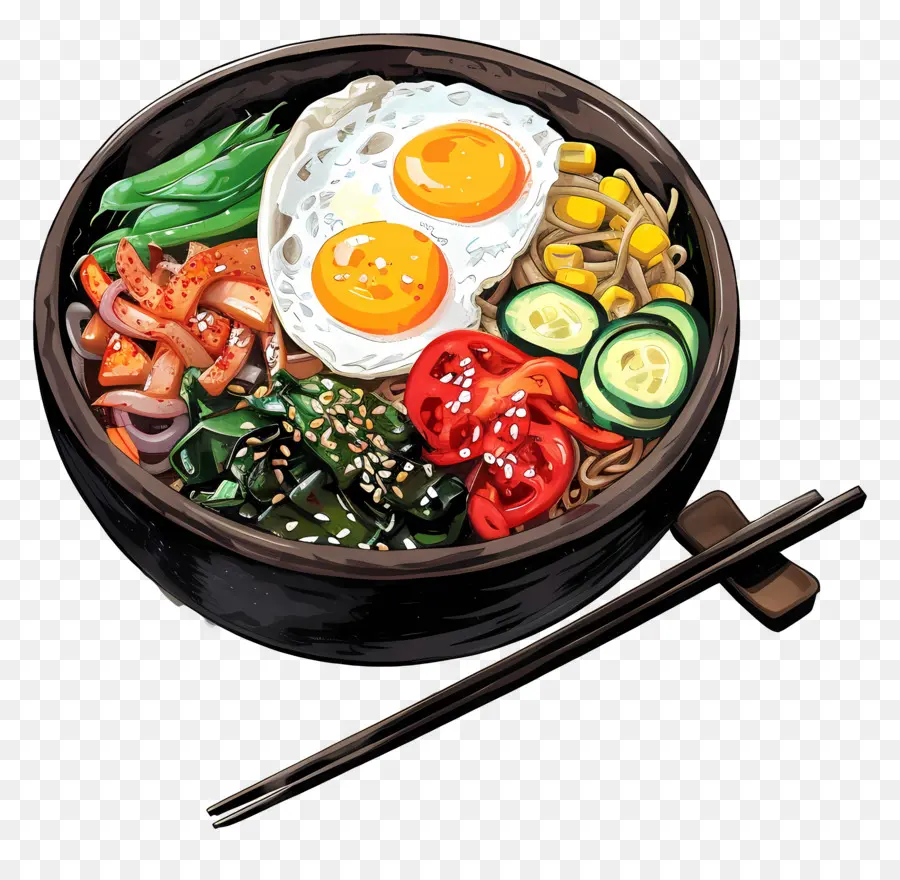 Makanan Korea，Bibimbap PNG