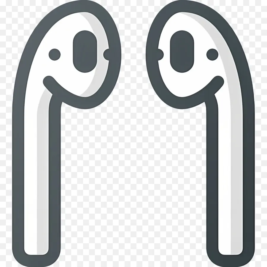 Airpod，Earbud Putih PNG