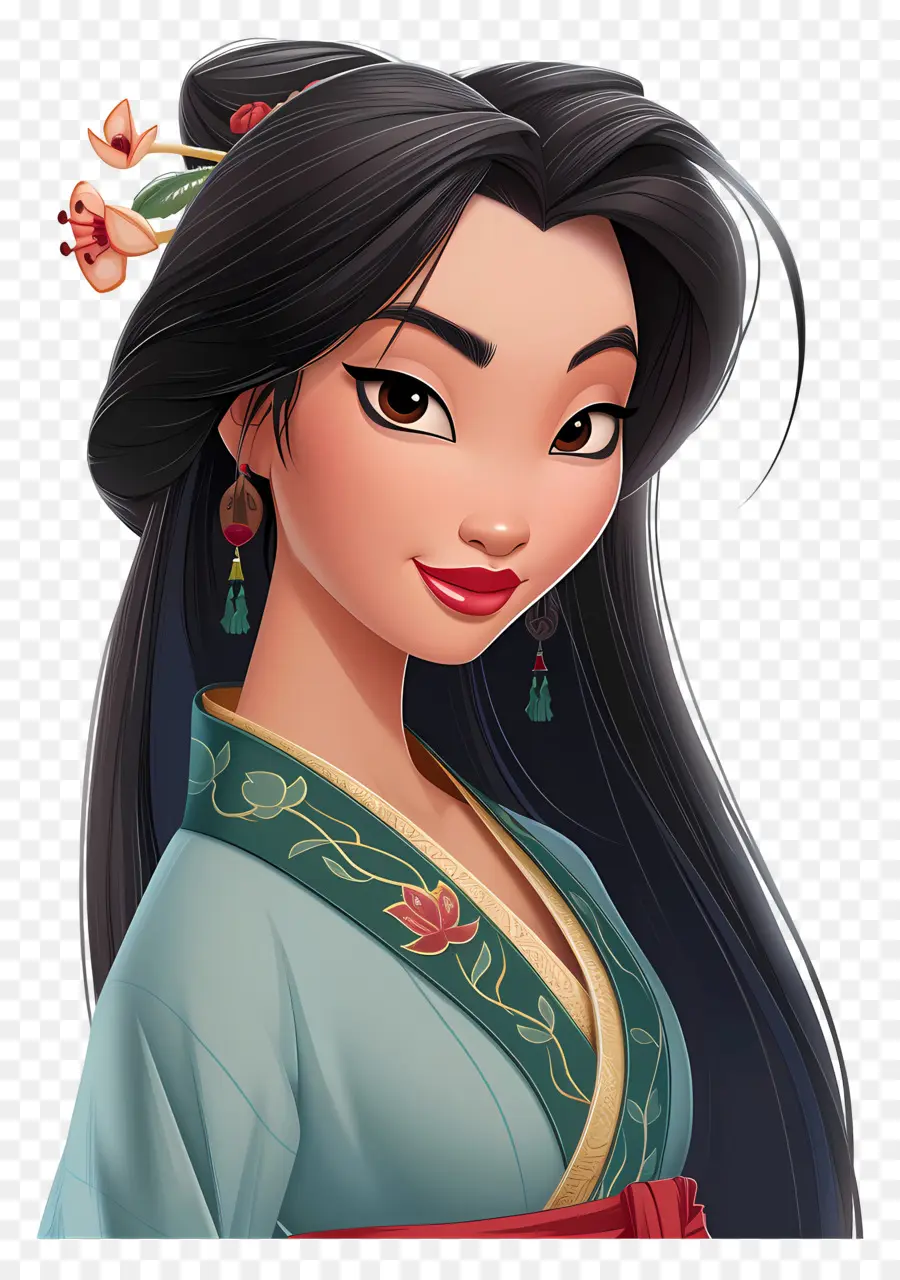 Putri Mulan，Wanita Berpakaian Tradisional PNG