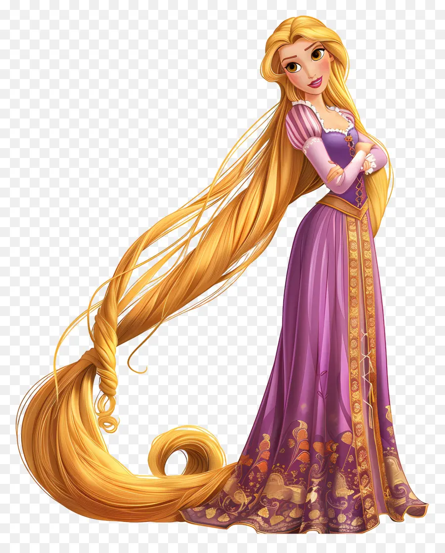 Putri Rapunzel，Putri Dengan Rambut Panjang PNG