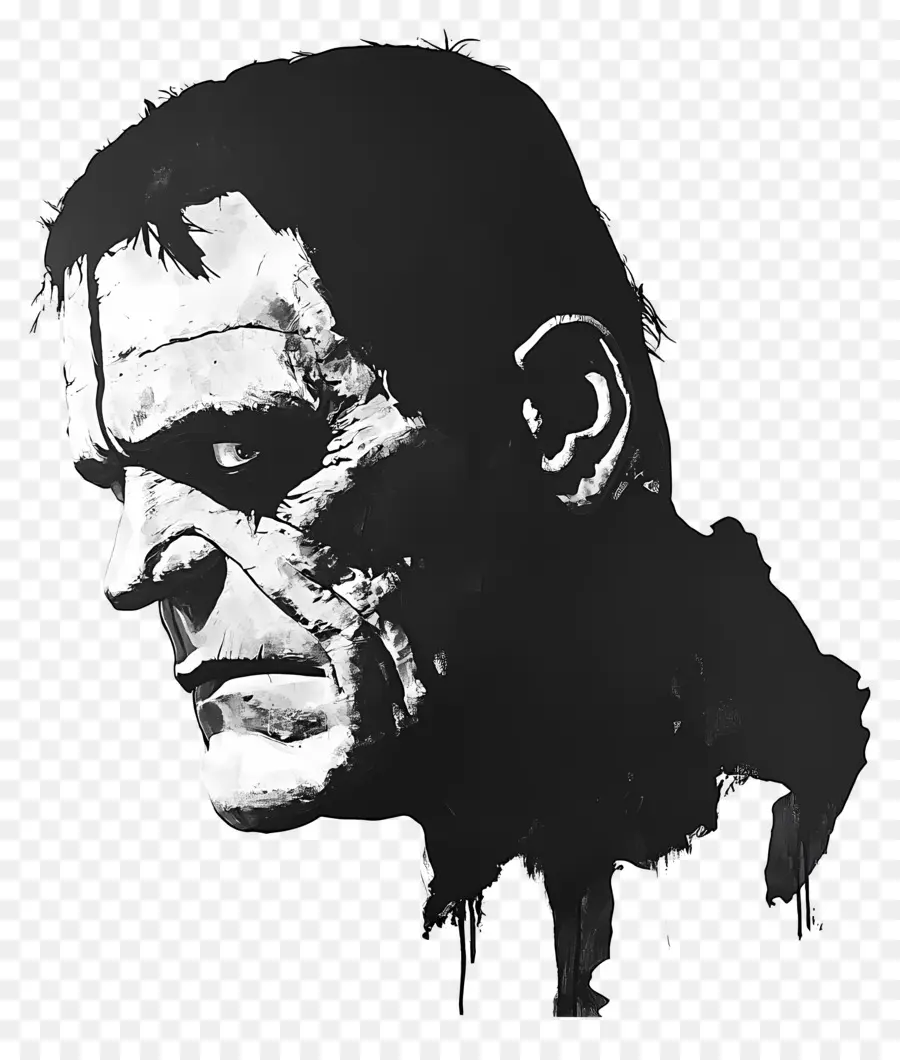 Frankenstein，Wajah Monster PNG