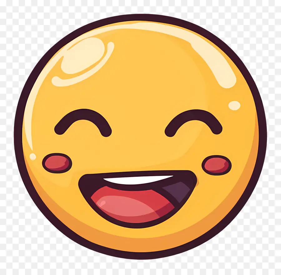 Emoji Senyum，Smiley Yang Berkeringat PNG