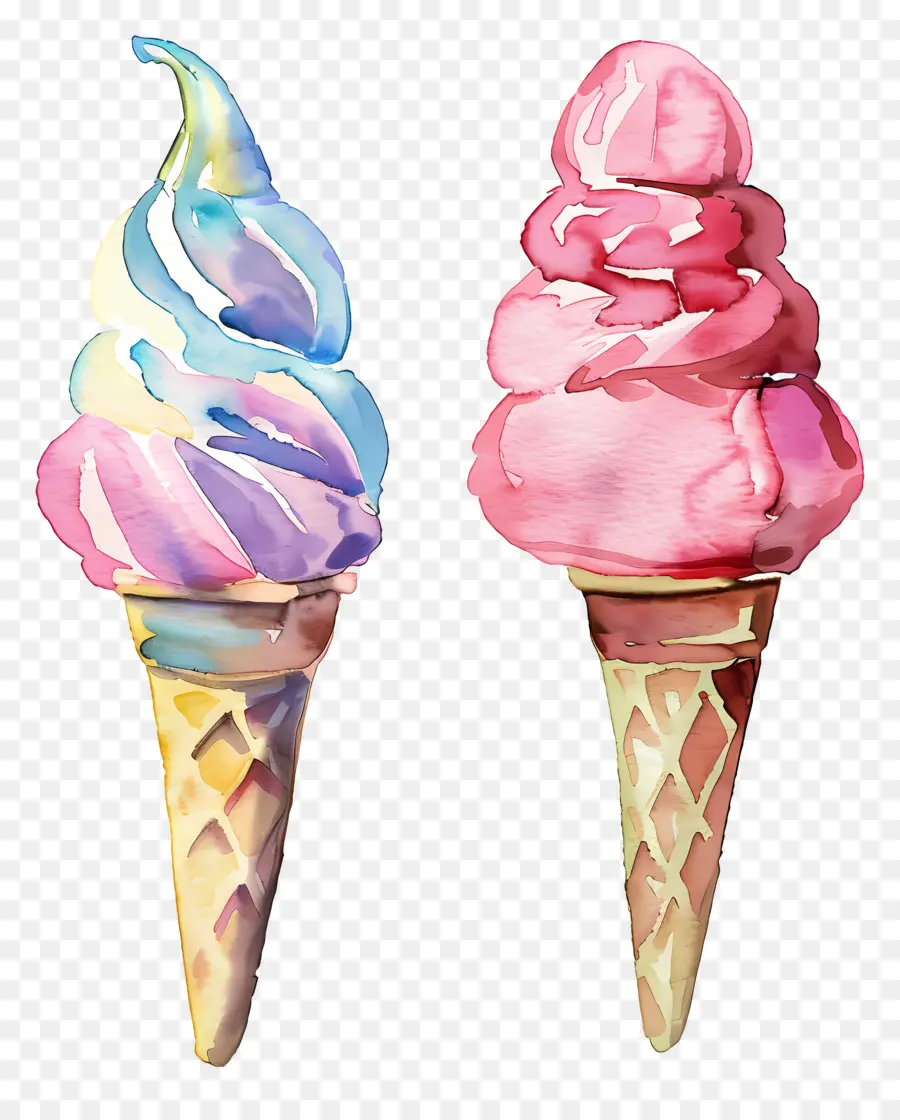 Kerucut Es Krim，Kerucut Wafel PNG