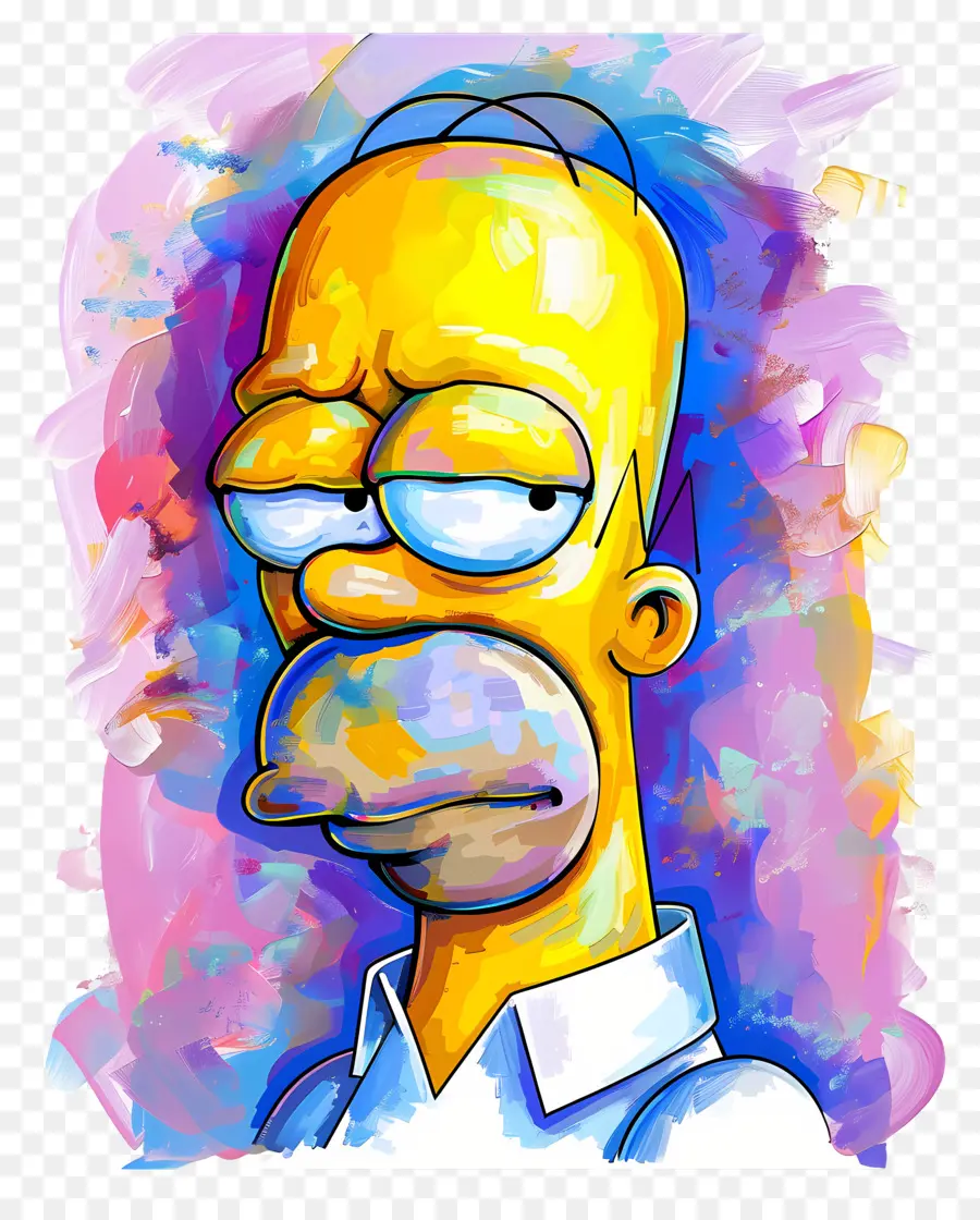 Homer Simpson，Pria Berkulit Kuning PNG