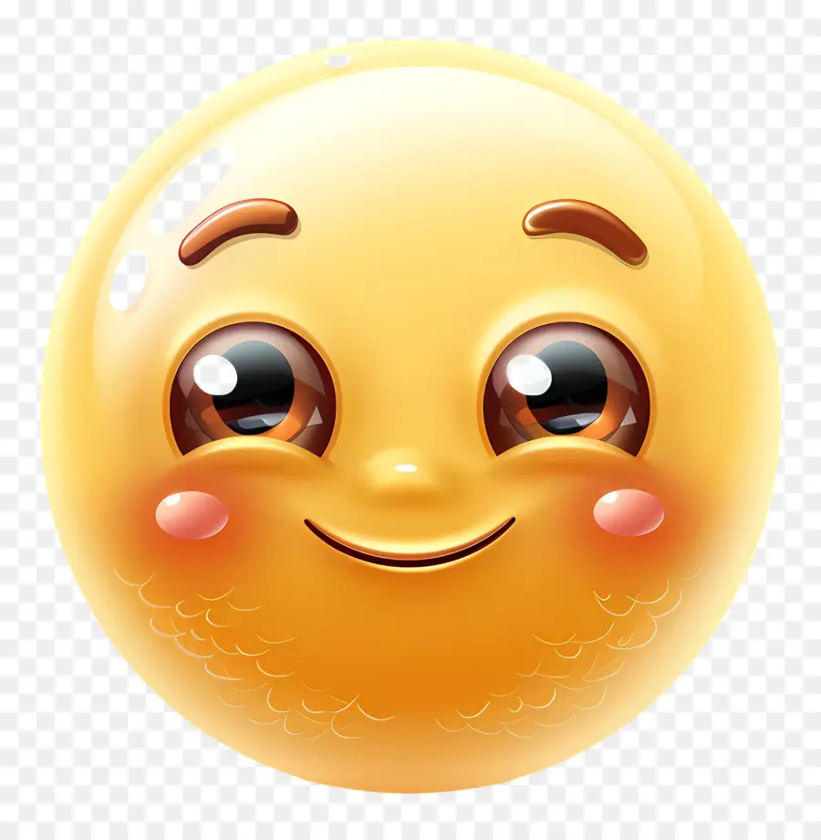 Emoji Senyum，Emoji Tersenyum PNG