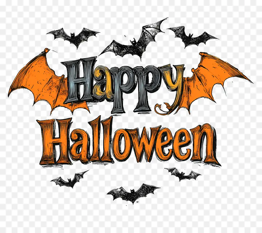 Selamat Halloween，Kelelawar PNG