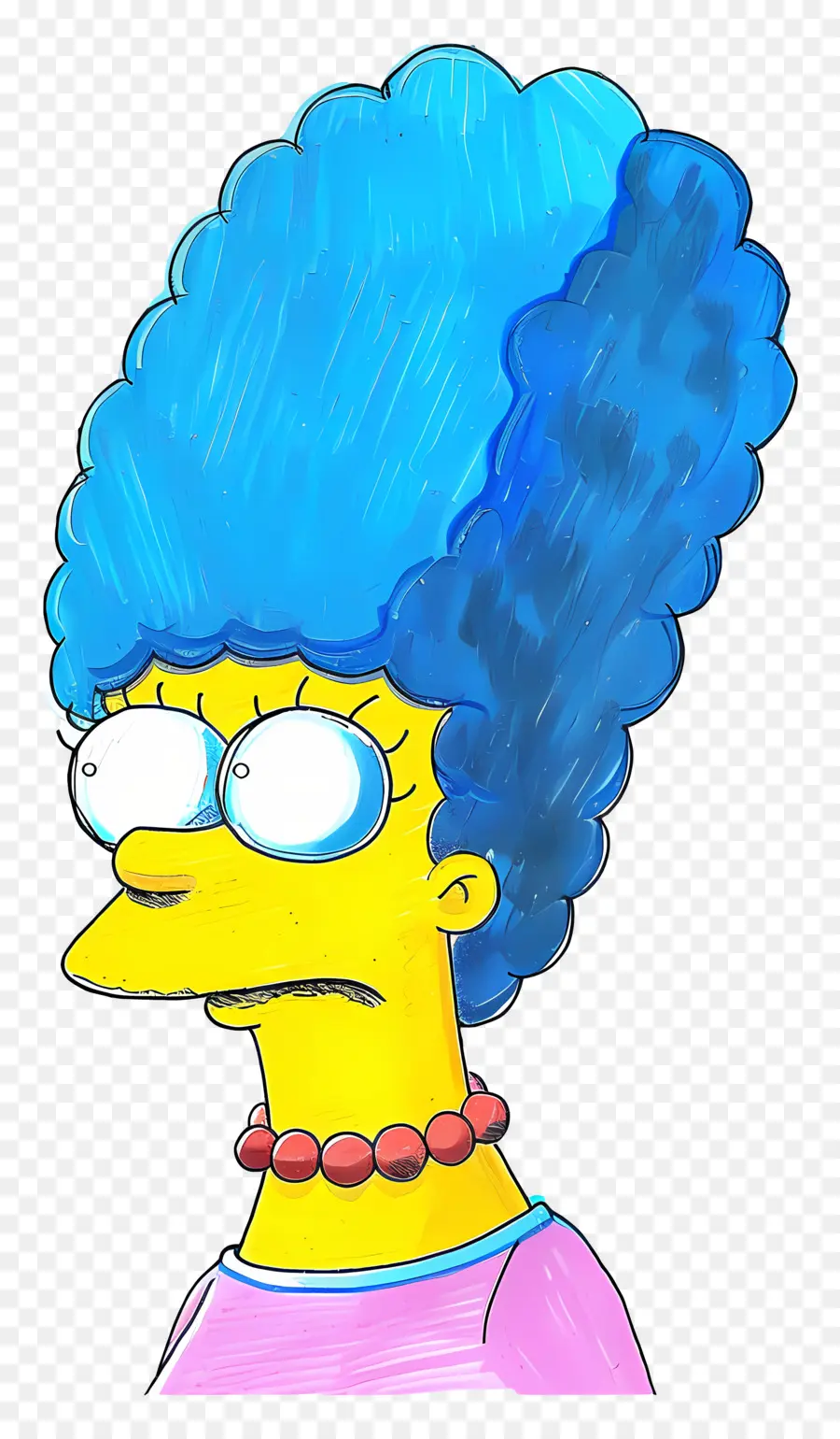 Marge Simpson，Wanita Berambut Biru PNG