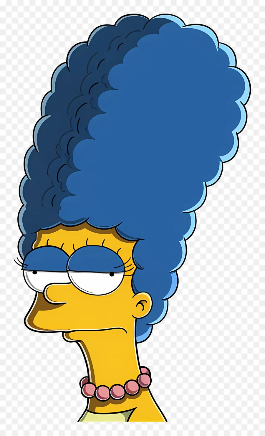 Marge Simpson，Karakter Kartun Berambut Biru PNG