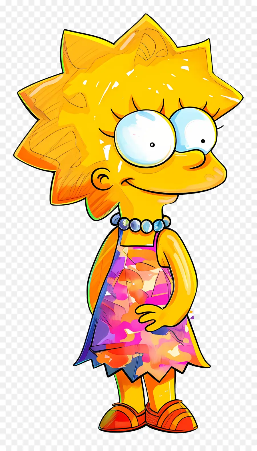 Lisa Simpson，Karakter Gadis Kartun PNG