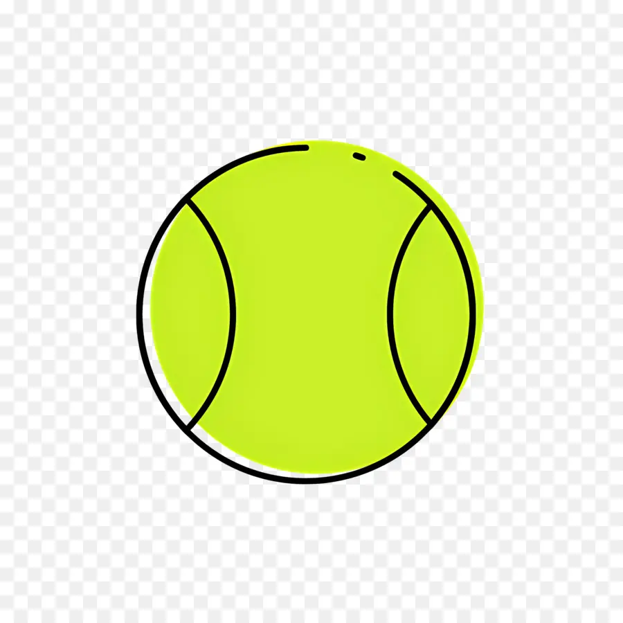 Bola Tenis，Kuning PNG