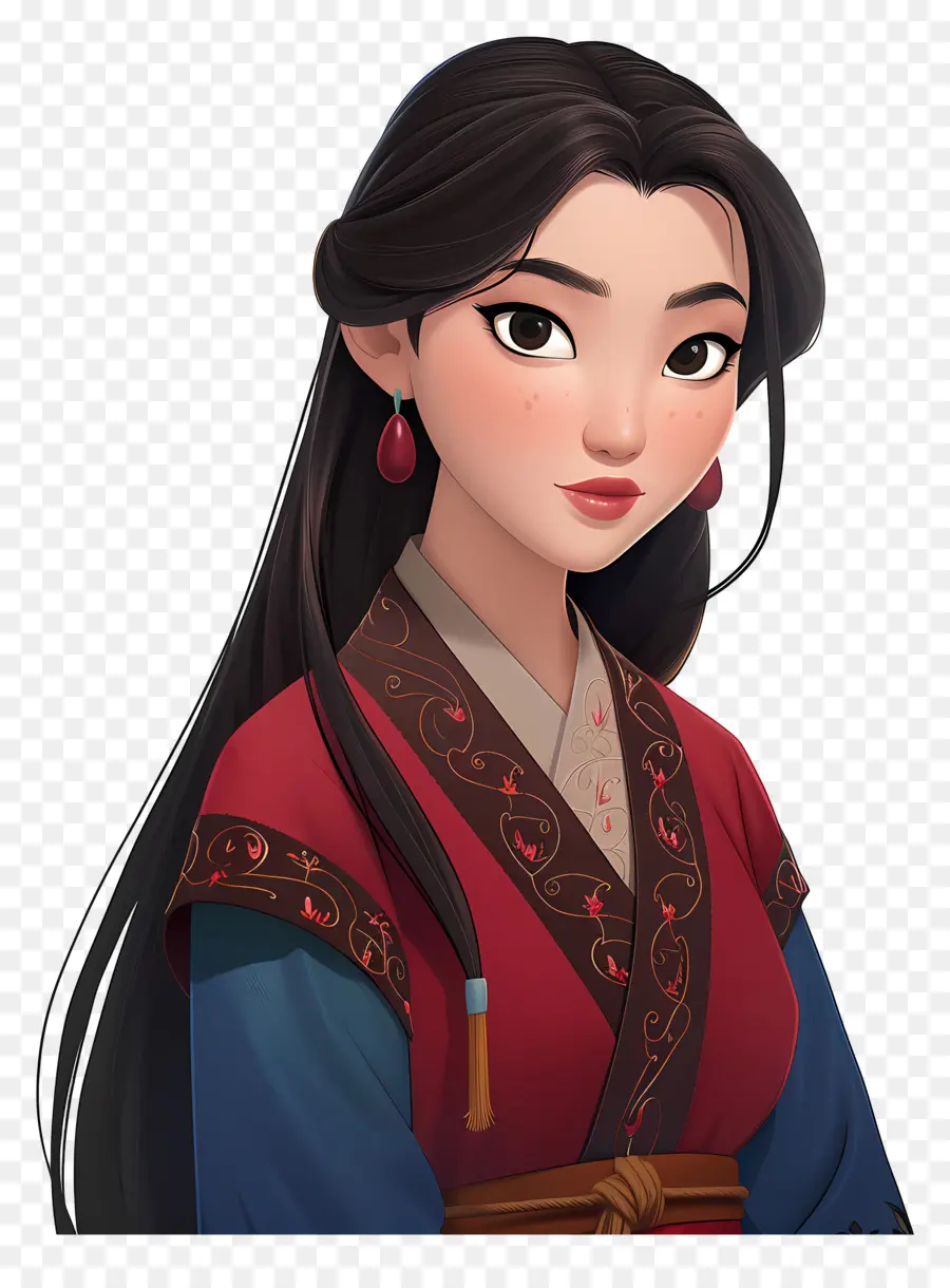 Putri Mulan，Wanita Berpakaian Tradisional PNG