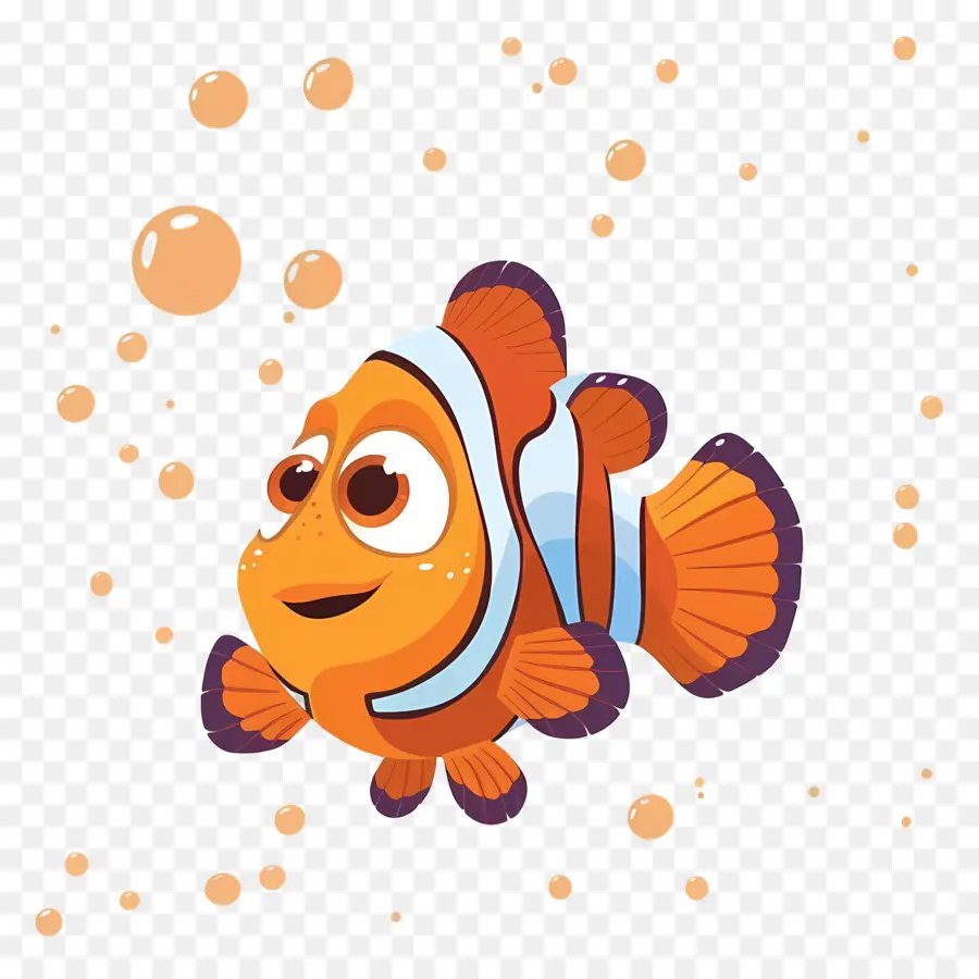 Nemo，Ikan Badut Oranye PNG