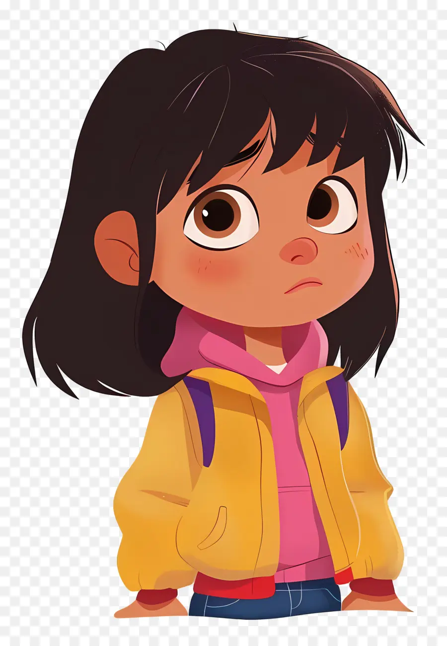 Dora Sang Penjelajah，Gadis Berjaket Kuning PNG