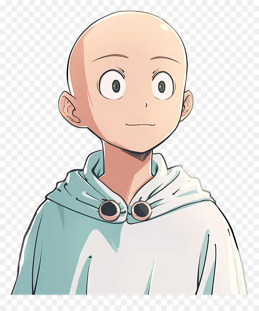 Saitama，Karakter Anime Botak PNG