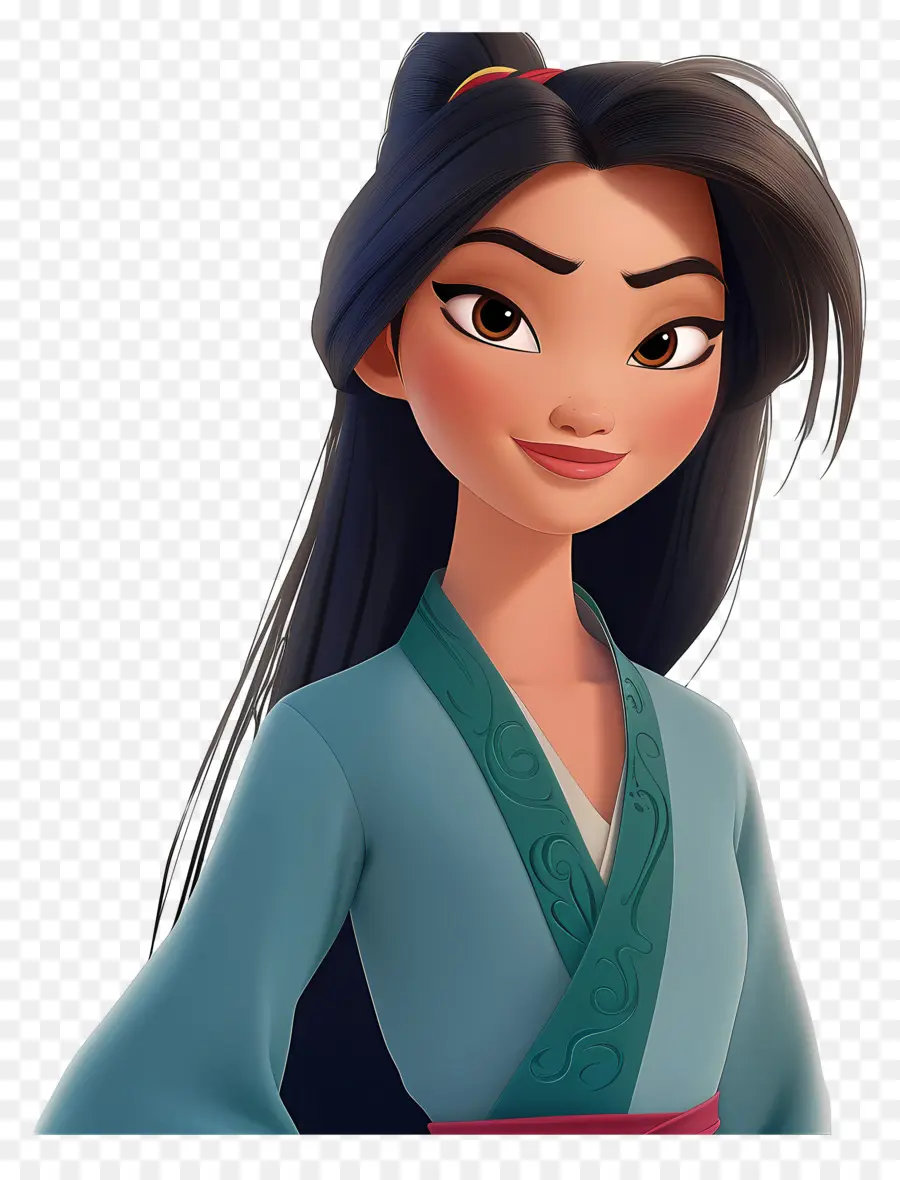 Putri Mulan，Gadis Animasi PNG