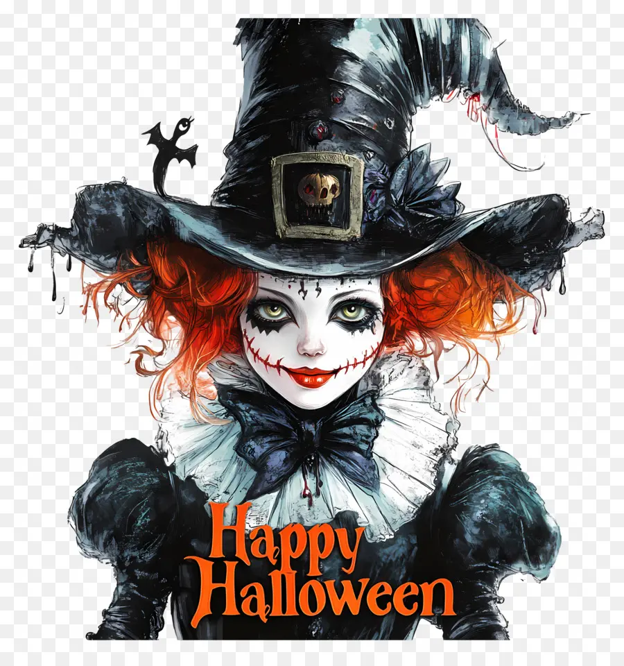 Selamat Halloween，Penyihir Halloween PNG