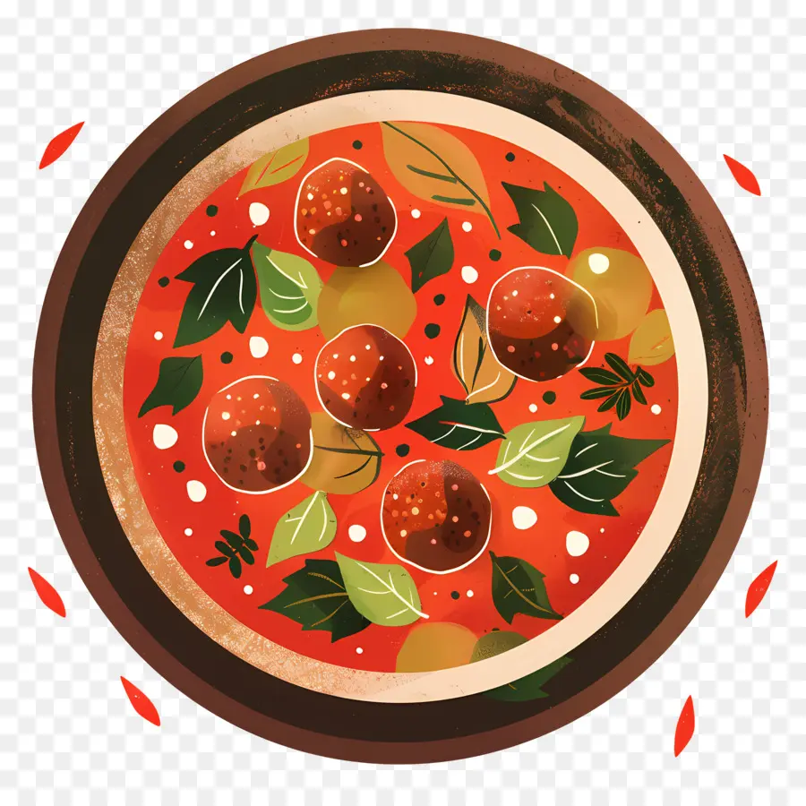 Sup Bakso，Pizza PNG