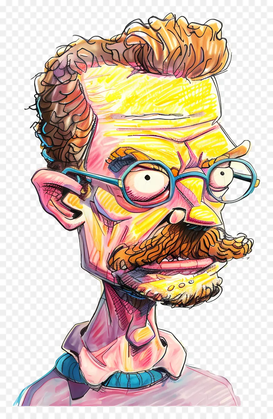 Ned Flanders，Manusia Kartun PNG