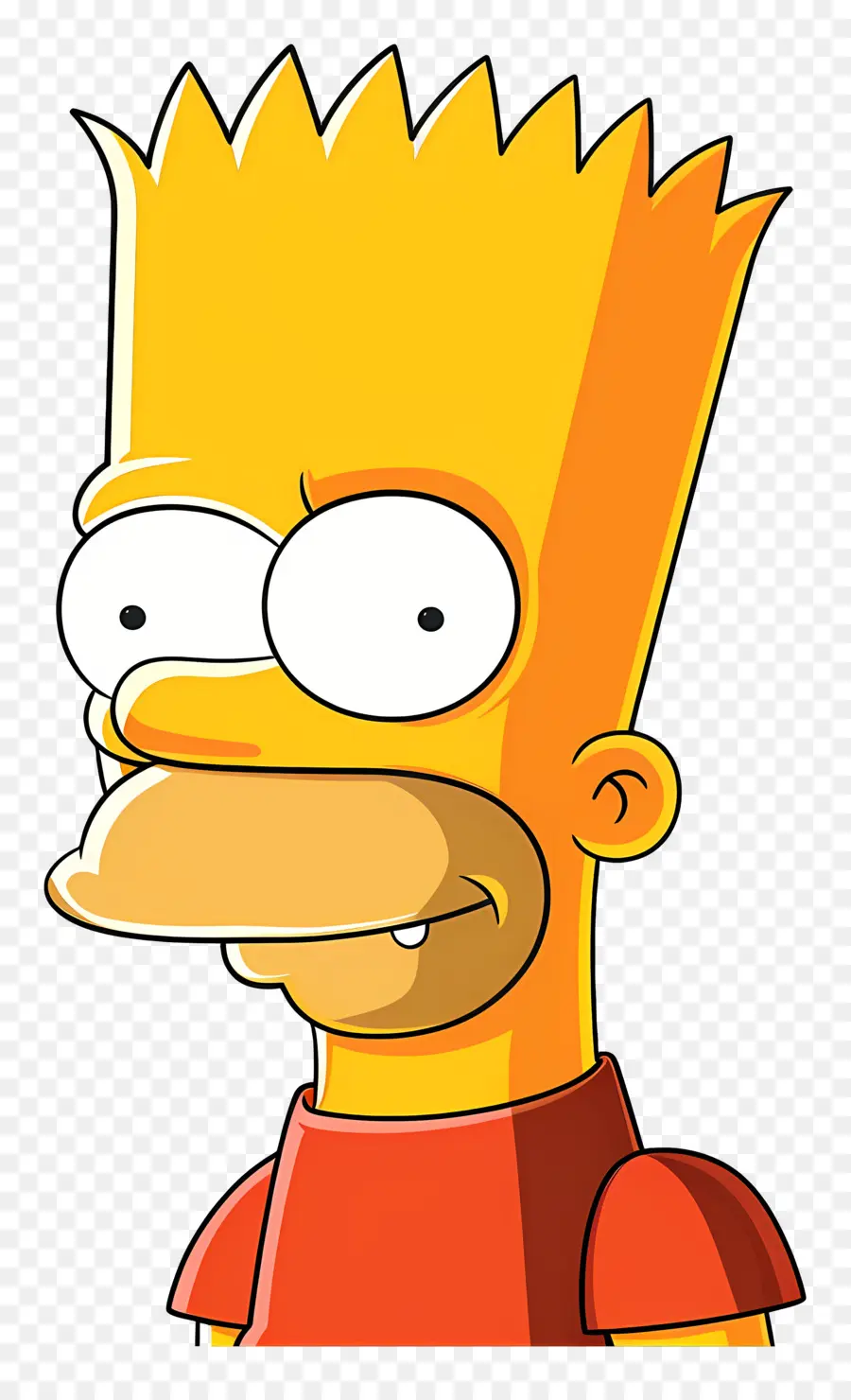 Bart Simpson，Kulit Kuning PNG