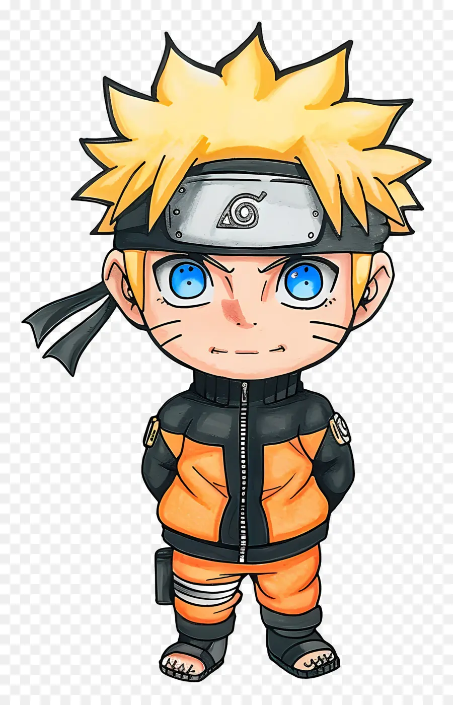 Naruto Uzumaki，Karakter Anime Dengan Rambut Kuning PNG