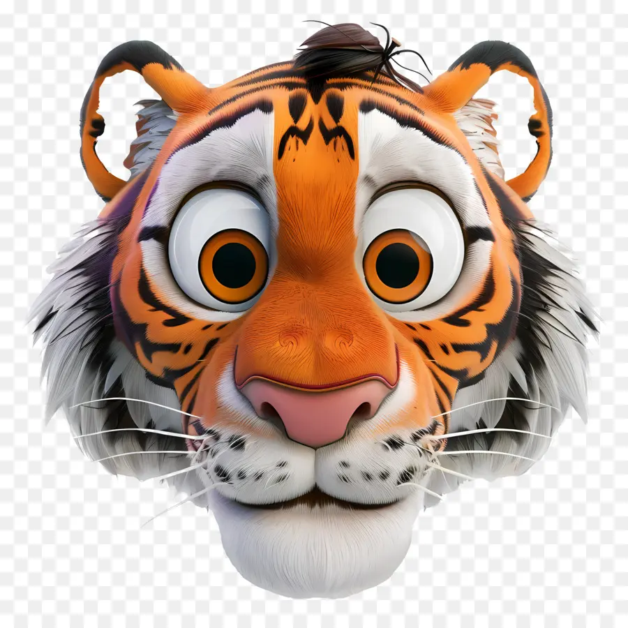 Wajah Harimau，Harimau Kartun PNG