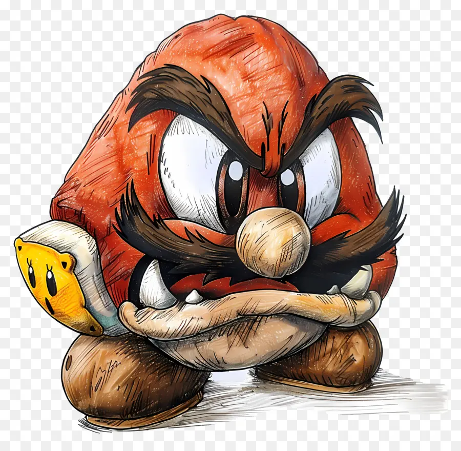 Goomba，Karakter Kartun Marah PNG