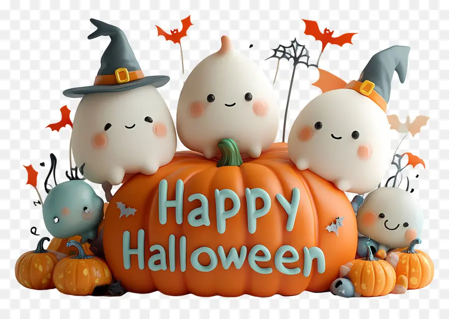 Selamat Halloween，Labu Halloween PNG