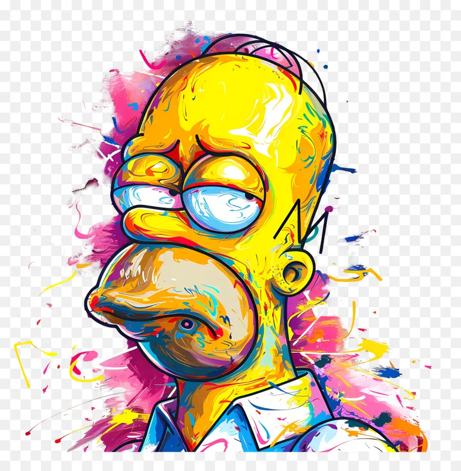 Homer Simpson，Manusia Kartun PNG