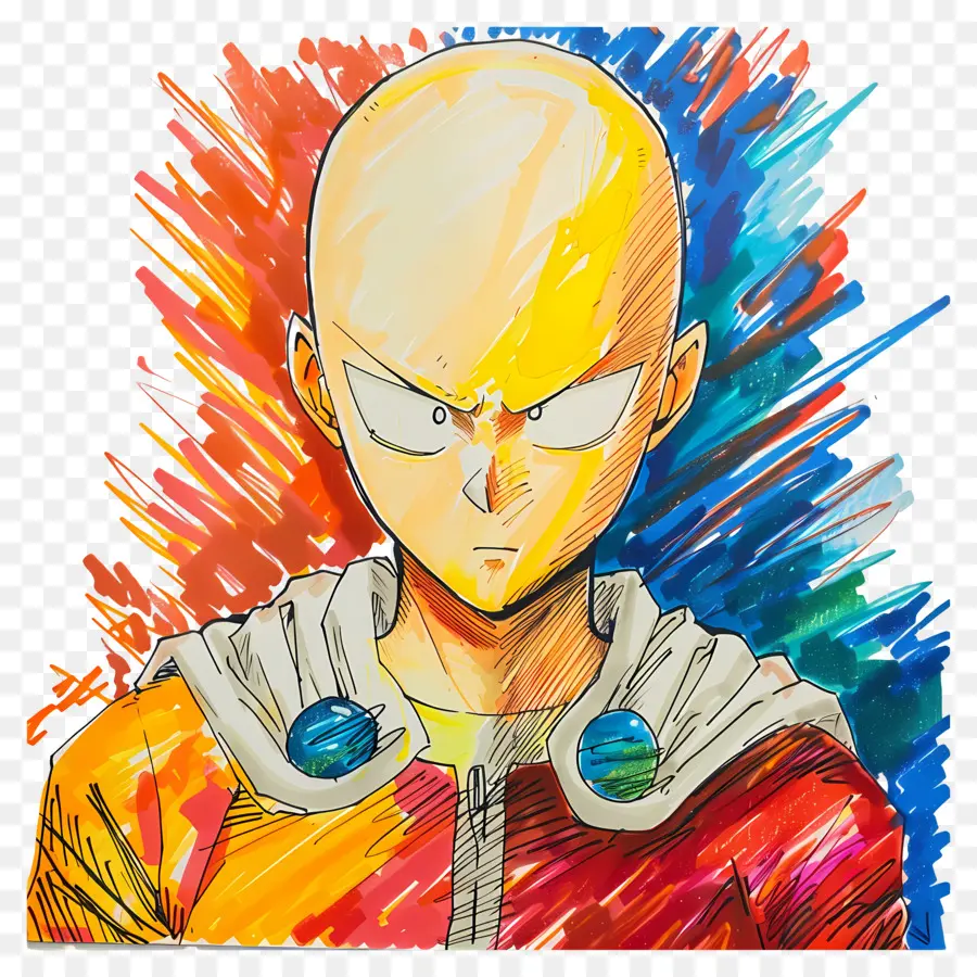 Saitama，Pahlawan Super Botak PNG