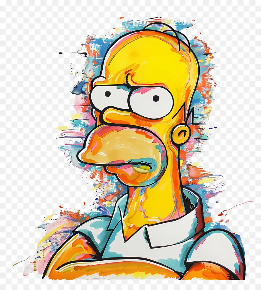 Homer Simpson，Manusia Kartun PNG