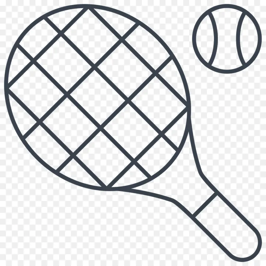 Raket Tenis，Raket Tenis Dan Bola PNG